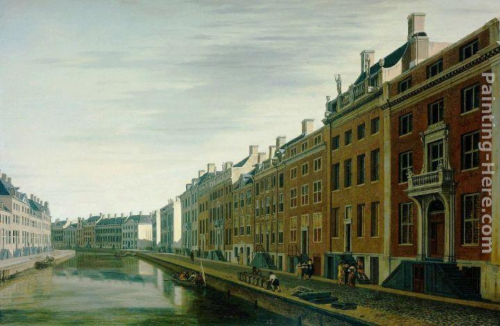 Gerrit Adriaensz. Berckheyde The Bend in the Herengracht near the Nieuwe Spiegelstraat, Amsterdam